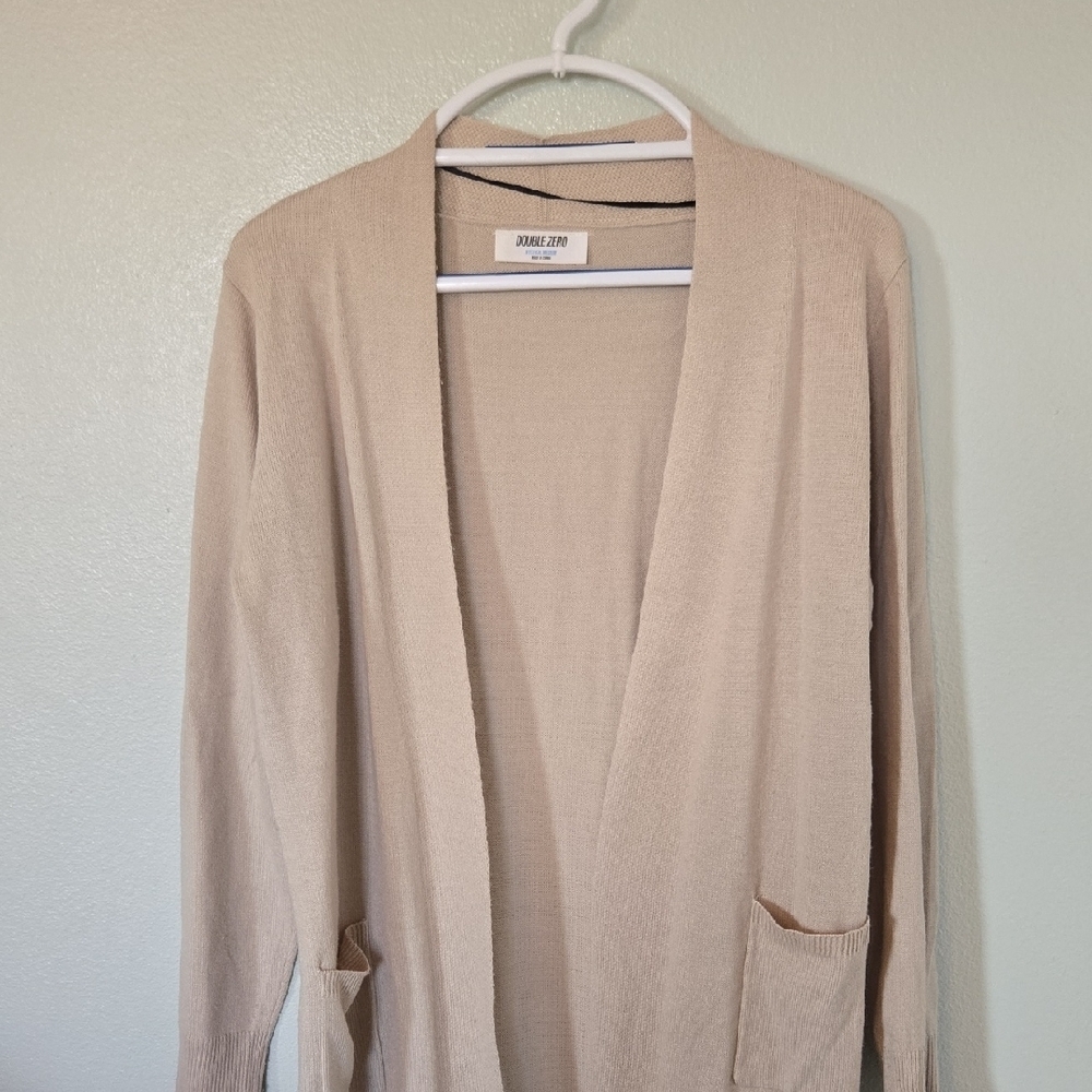 Double Zero | Tan Long Cardigan Size Medium